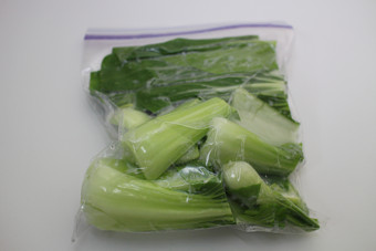 青梗菜の冷凍